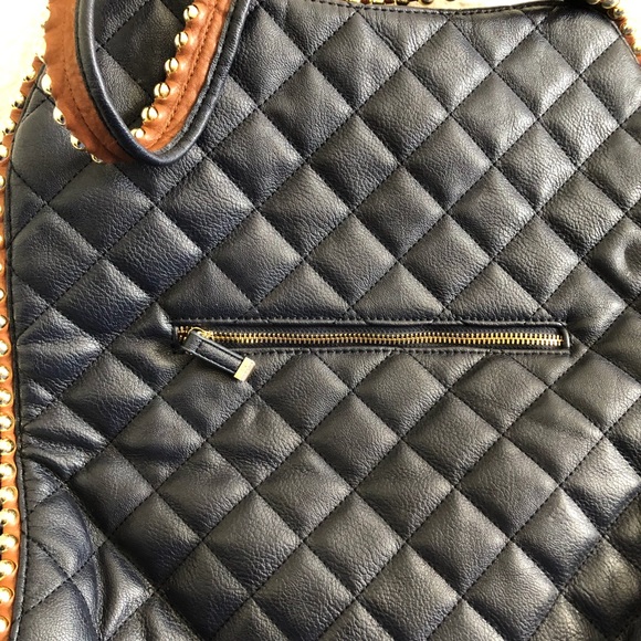 Navy Blue Big Buddha Georgie Handbag - Picture 4 of 12